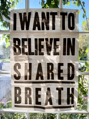 I want to believe in shared breath