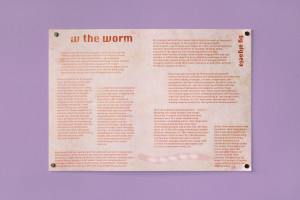 Algaela, w the worm. Story/digital print.