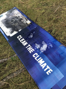 Clean the climate signage on ground.
